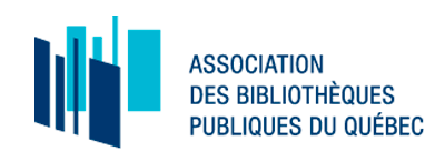 Logo Association des bibliothèques publiques du Québec